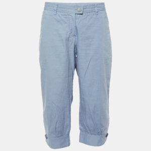 Moschino Cheap and Chic Light Blue Cotton Capri Pants M