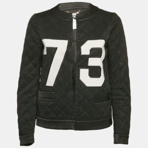 Moschino Couture Black Quilted Synthetic Jacket S