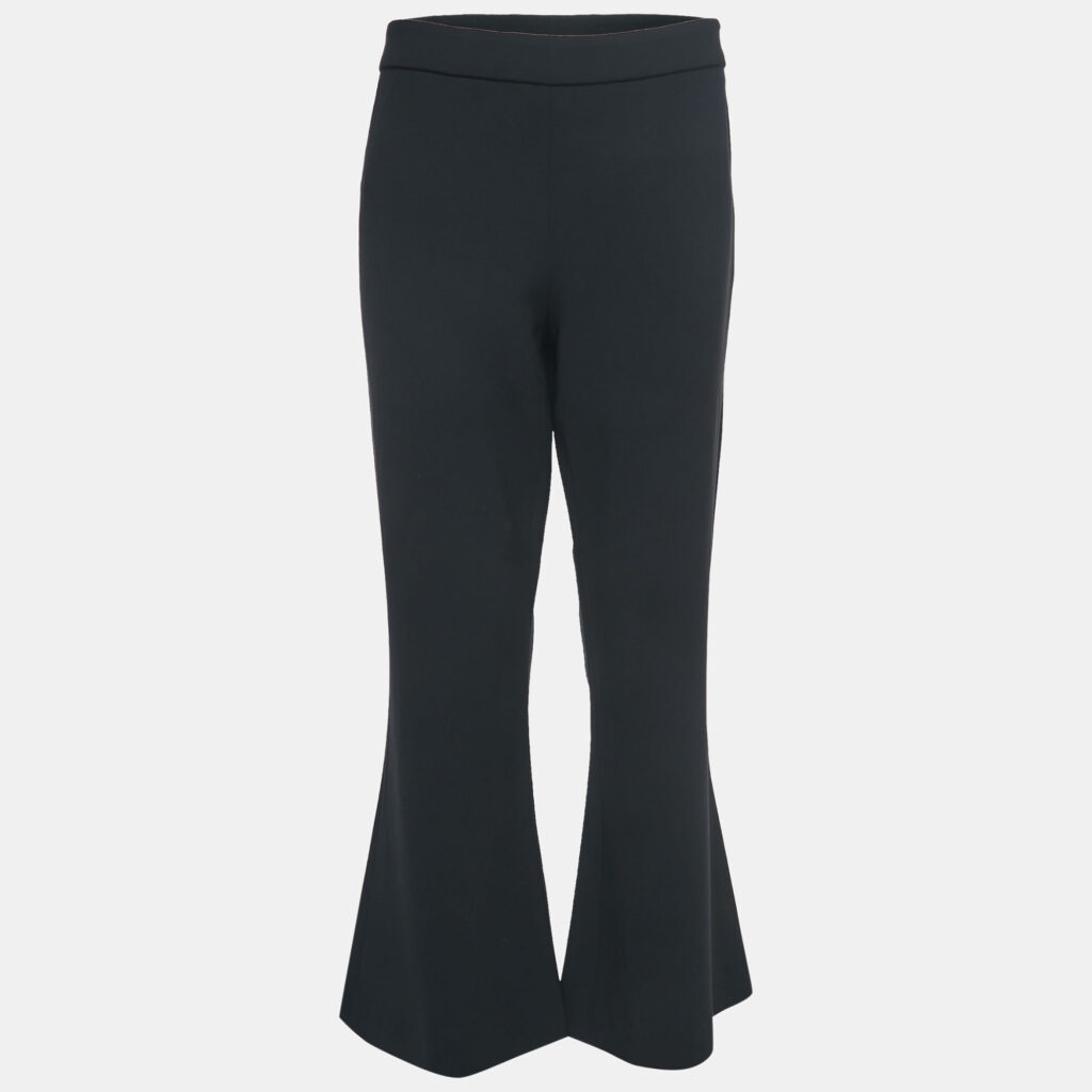 luxury-women-moschino-couture-used-clothes-p879309-006 Moschino Couture Black Crepe Flared Pants L