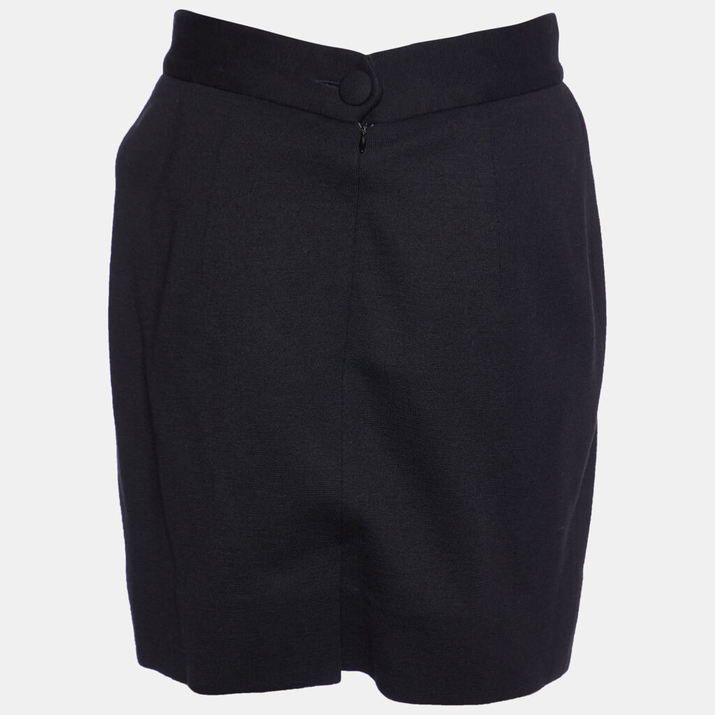 luxury-women-moschino-couture-used-clothes-p891049-003 Moschino Couture Black Virgin Wool Mini Skirt M