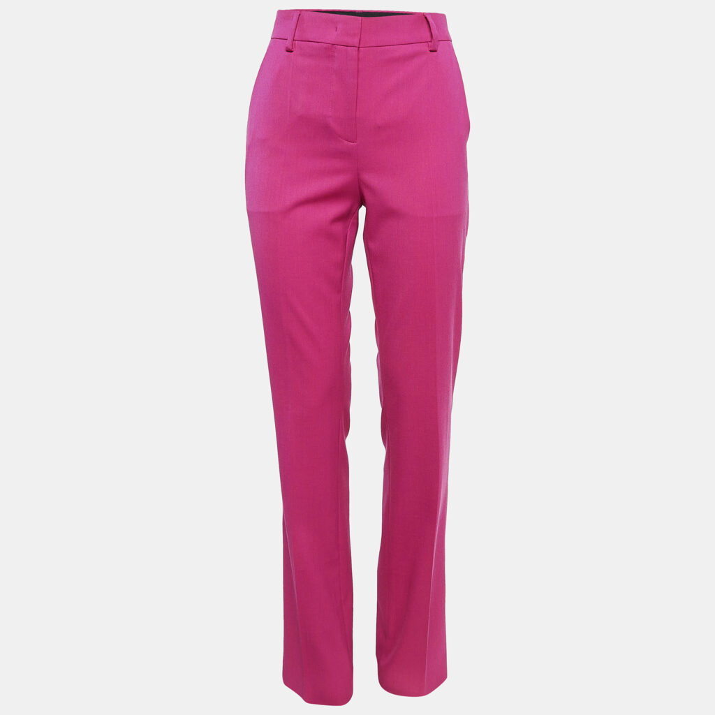 luxury-women-moschino-jeans-new-clothes-p1039122-002 Moschino M05CHIN0 Jeans Pink Gabardine Trousers XS