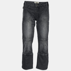 Moschino Jeans Dark Grey Denim Butterfly Back Detail Jeans L