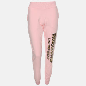 Moschino Pink Cotton Logo Underwear Jogger Pants S
