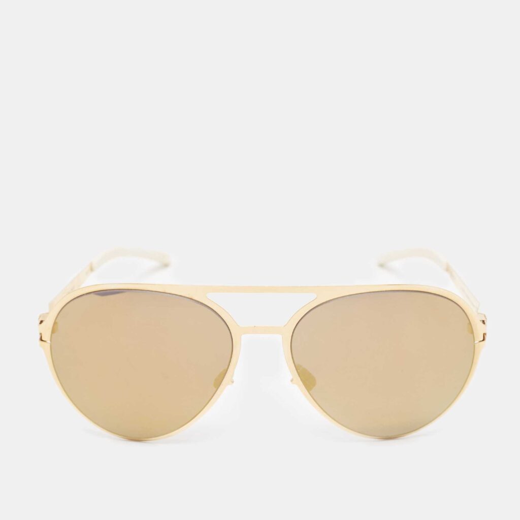 luxury-women-mykita-x-bernhard-willhelm-used-accessories-p1075481-001 Mykita & Bernhard Willhelm Gold Mirror Patented Aviator Sunglasses