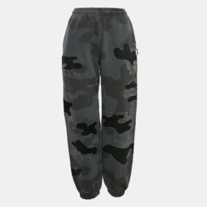 Named Collective Grey Rhinestone Camouflage Cotton Sweatpants S