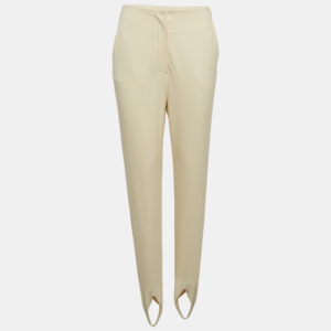 Nanushka Cream Jersey Darby Stirrup Leggings S