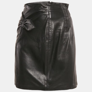 Nanushka Black Faux Leather Mini Skirt XS
