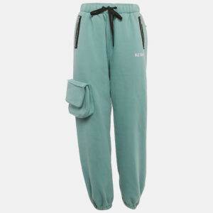 Natasha Zinko Blue Cotton Blend Jogger Sweatpants S