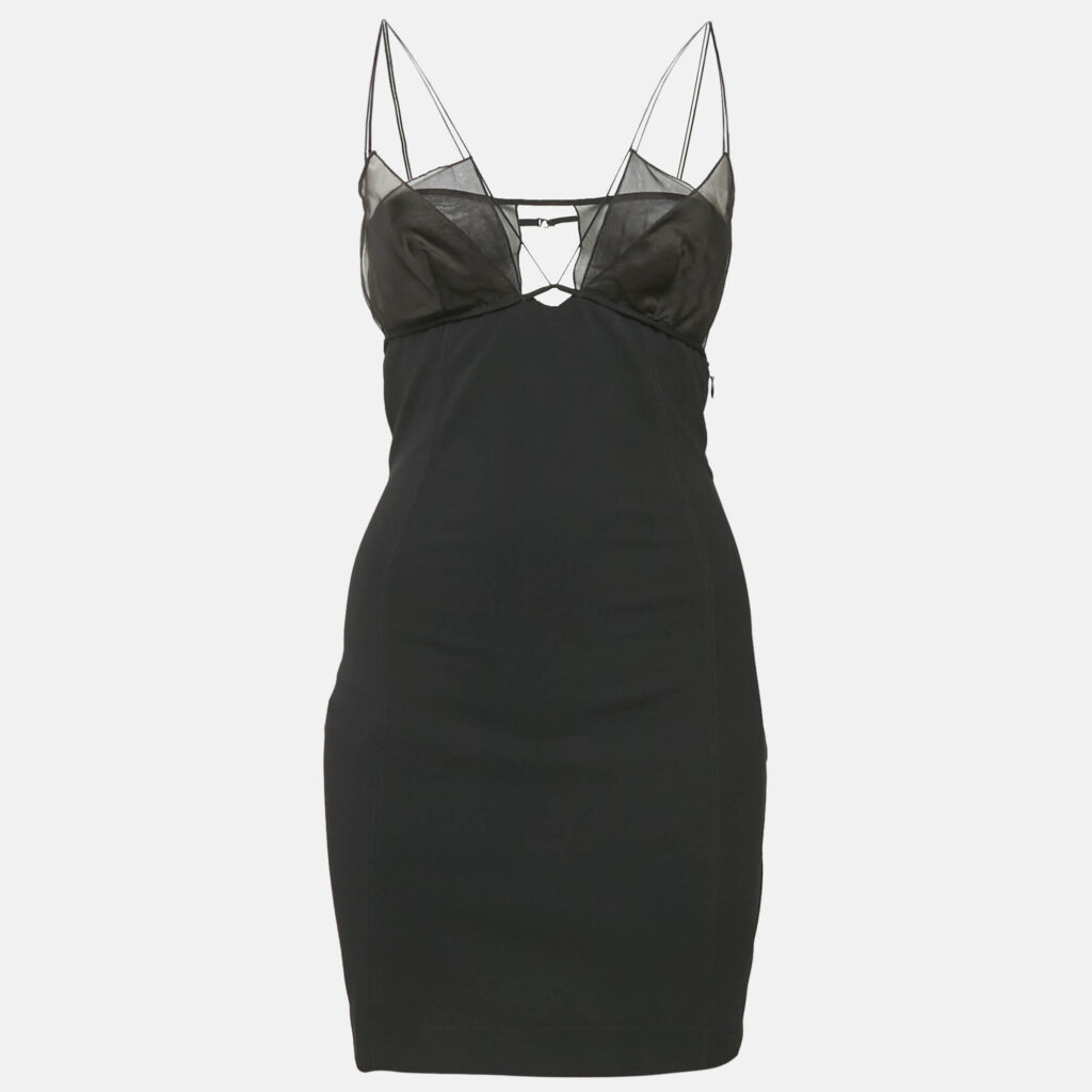 luxury-women-nensi-dojaka-used-clothes-p1158252-001 Nensi Dojaka Black Crepe Sleeveless Mini Dress S