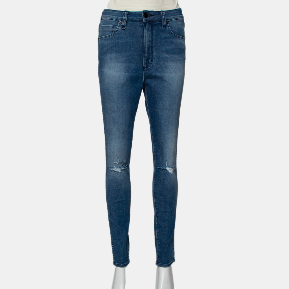 luxury-women-neuw-used-clothes-p434204-008 Neuw Blue Denim High Waist Skinny Distressed Marilyn Jeans M