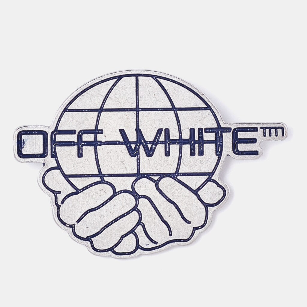 luxury-women-off-white-used-accessories-p895904-005 Off-White Silver Tone World Pin Brooch