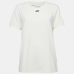 Off-White Off-White Arrow Print Cotton Crew Neck T-Shirt L