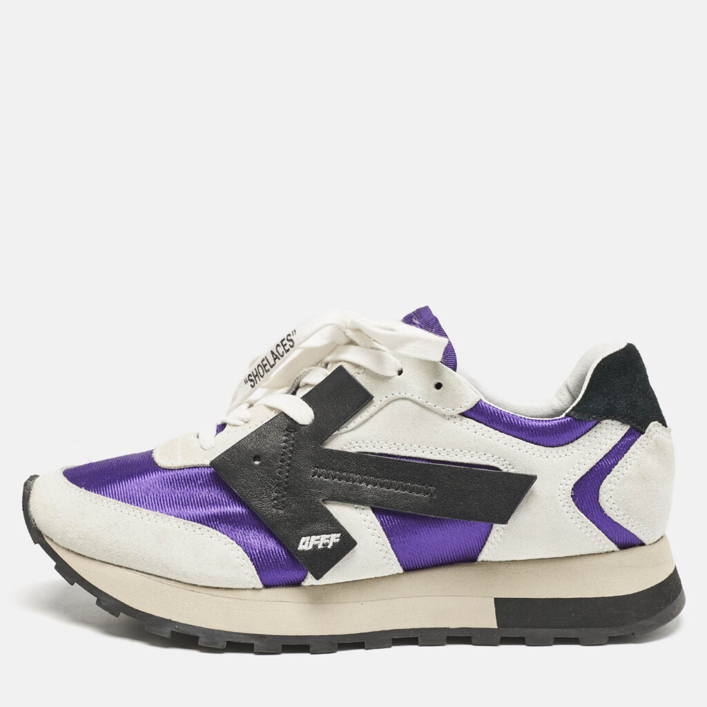 luxury-women-off-white-used-shoes-p1149307-010 Off-White Multicolor Nylon and Suede HG Runner Sneakers Size 39