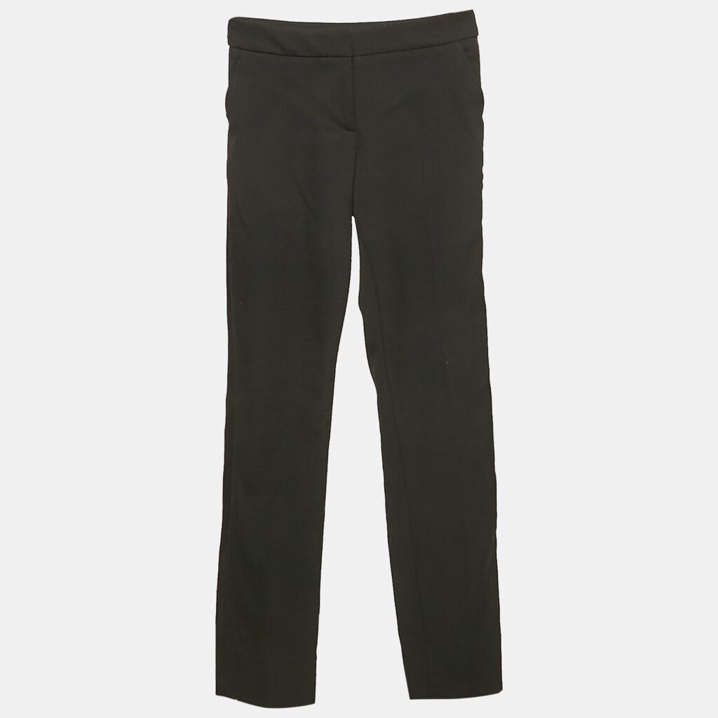 luxury-women-oscar-de-la-rentaslug-used-clothes-p1124792-003 Oscar de la Renta Black Gabardine Wool Trousers XS