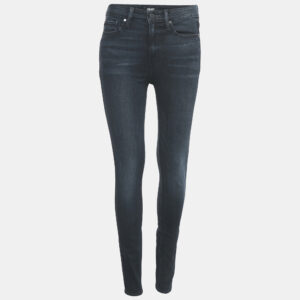 Paige Navy Blue Denim Hoxton Ultra Skinny Jeans M Waist 28"