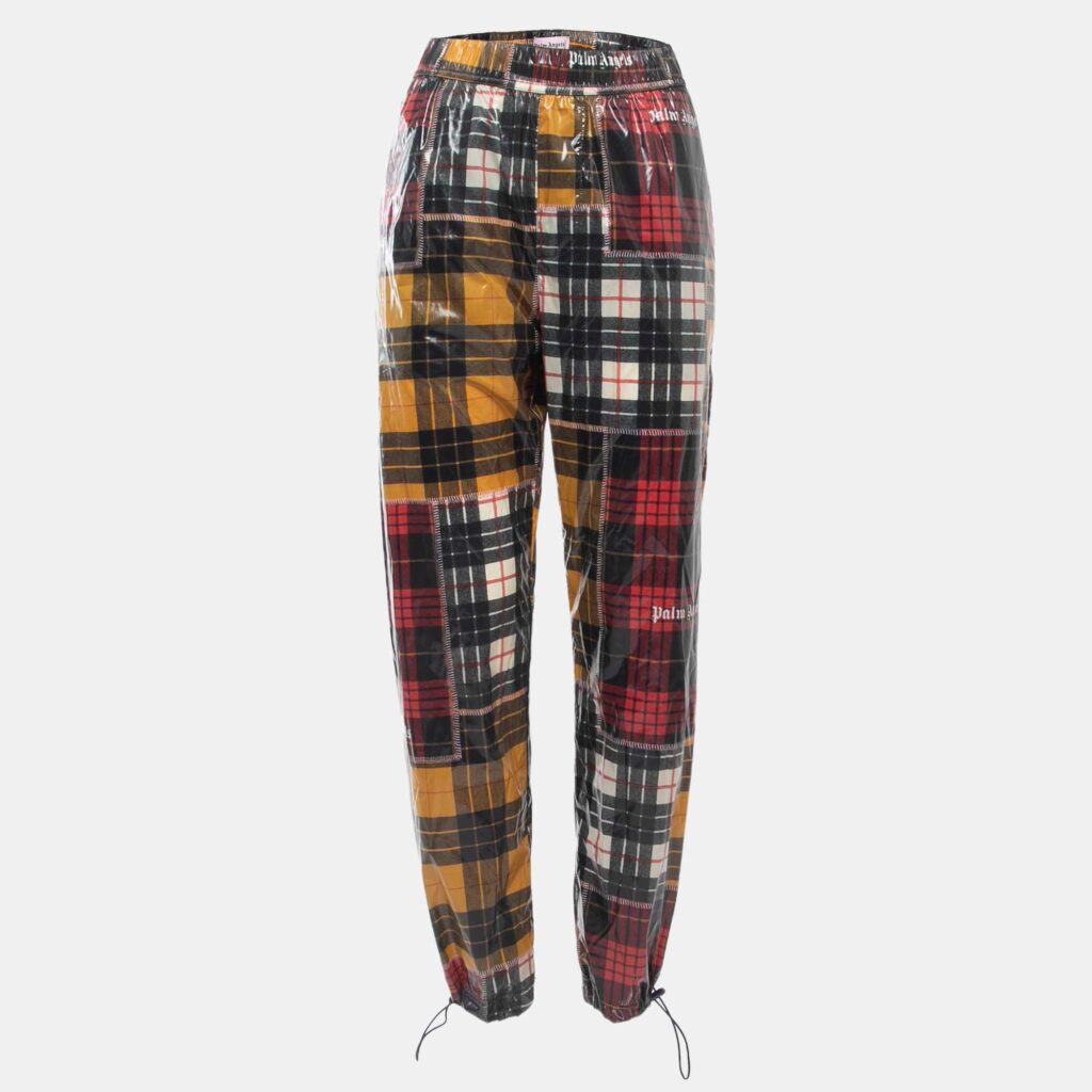 luxury-women-palm-angels-used-clothes-p865000-002 Palm Angels Multicolor Checkered Nylon Straight Pants S