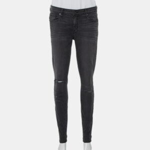 Parker Smith Dark Grey Denim Distressed Skinny Jeans M