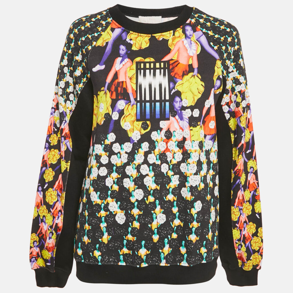 luxury-women-peter-pilotto-new-clothes-p1130962-001 Peter Pilotto Black Ruc Printed Cotton Sweater M