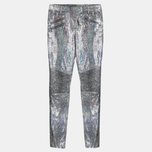 Philipp Plein Silver Women's Trouser XS