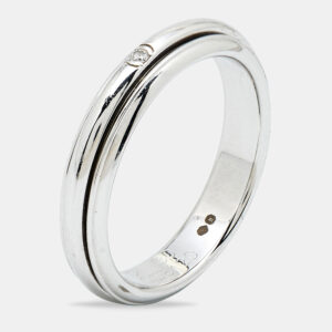 piaget possession diamond 18k white gold ring size 60