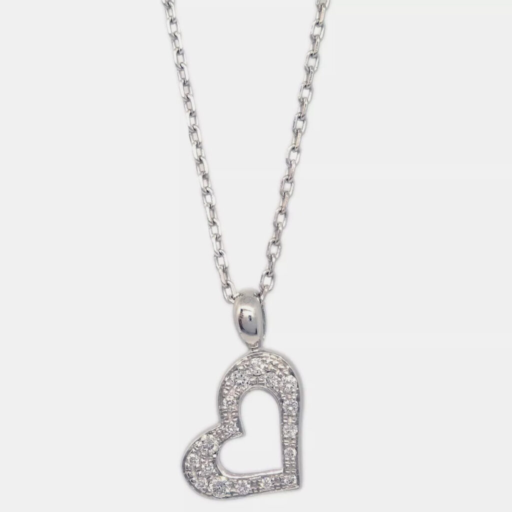luxury-women-piaget-used-fine-jewelry-p1115331-005 Piaget 18K White Gold and Diamond Limelight Pendant Necklace