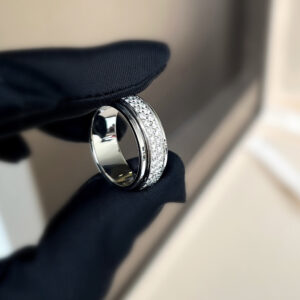 Cartier 18K White Gold and Diamond and Black Onyx Panthere De Cartier Earrings
