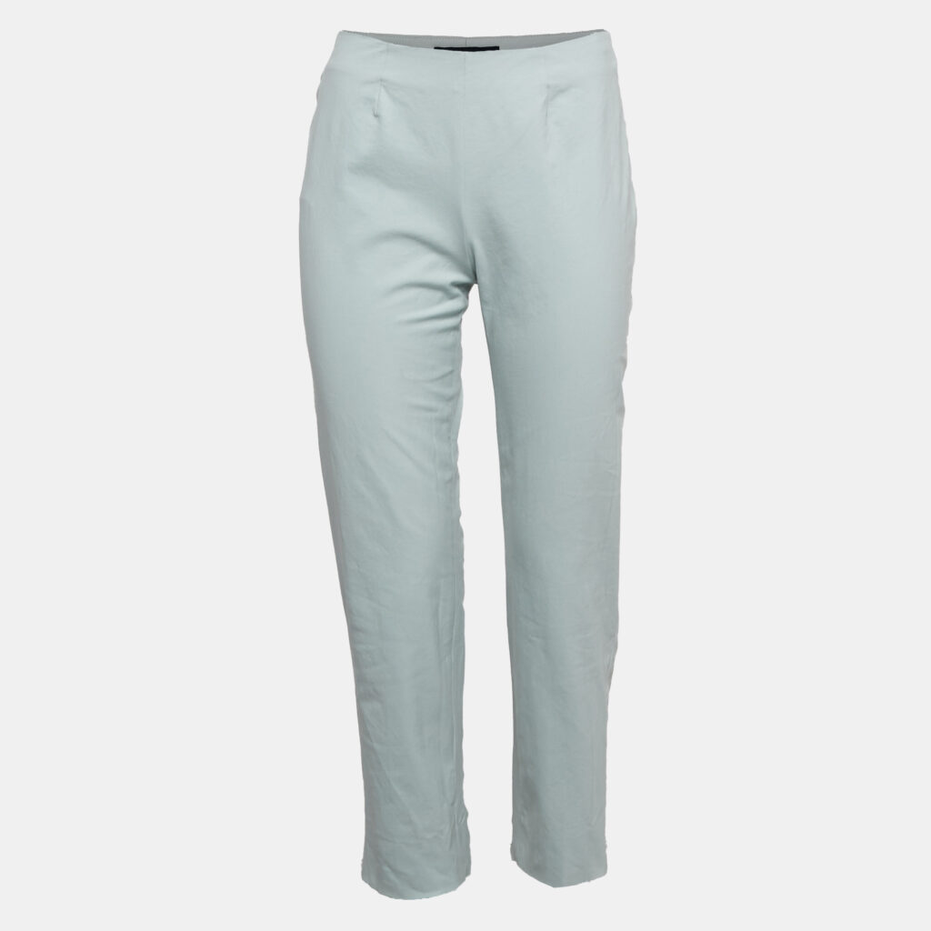 Piazza Sempione Blue Stretch Cotton Audrey Trousers M