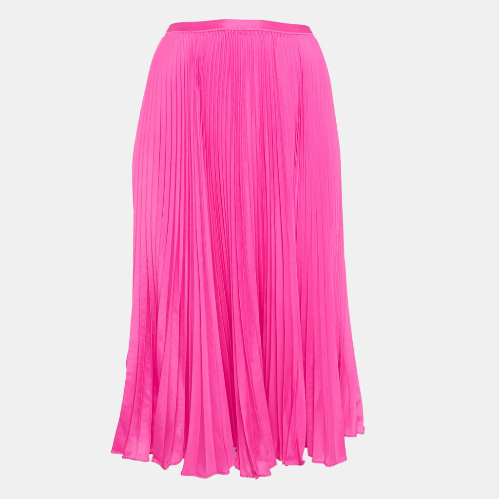 luxury-women-polo-ralph-lauren-new-clothes-p1046420-002 Polo Ralph Lauren Pink Crepe Plisse Midi Skirt M