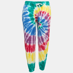 Polo Ralph Lauren Multicolor Tye-Dye Print Cotton Joggers S