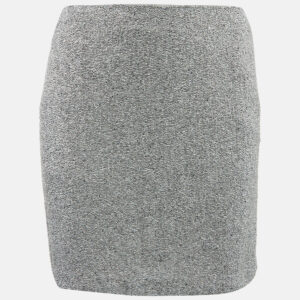 Polo Ralph Lauren Grey Beaded Chiffon Mini Skirt S