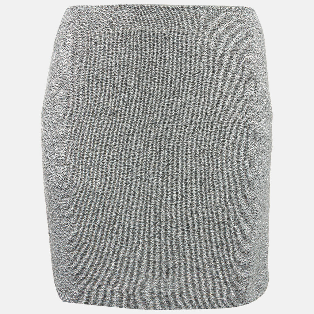 luxury-women-polo-ralph-lauren-used-clothes-p1044645-006 Polo Ralph Lauren Grey Beaded Chiffon Mini Skirt S