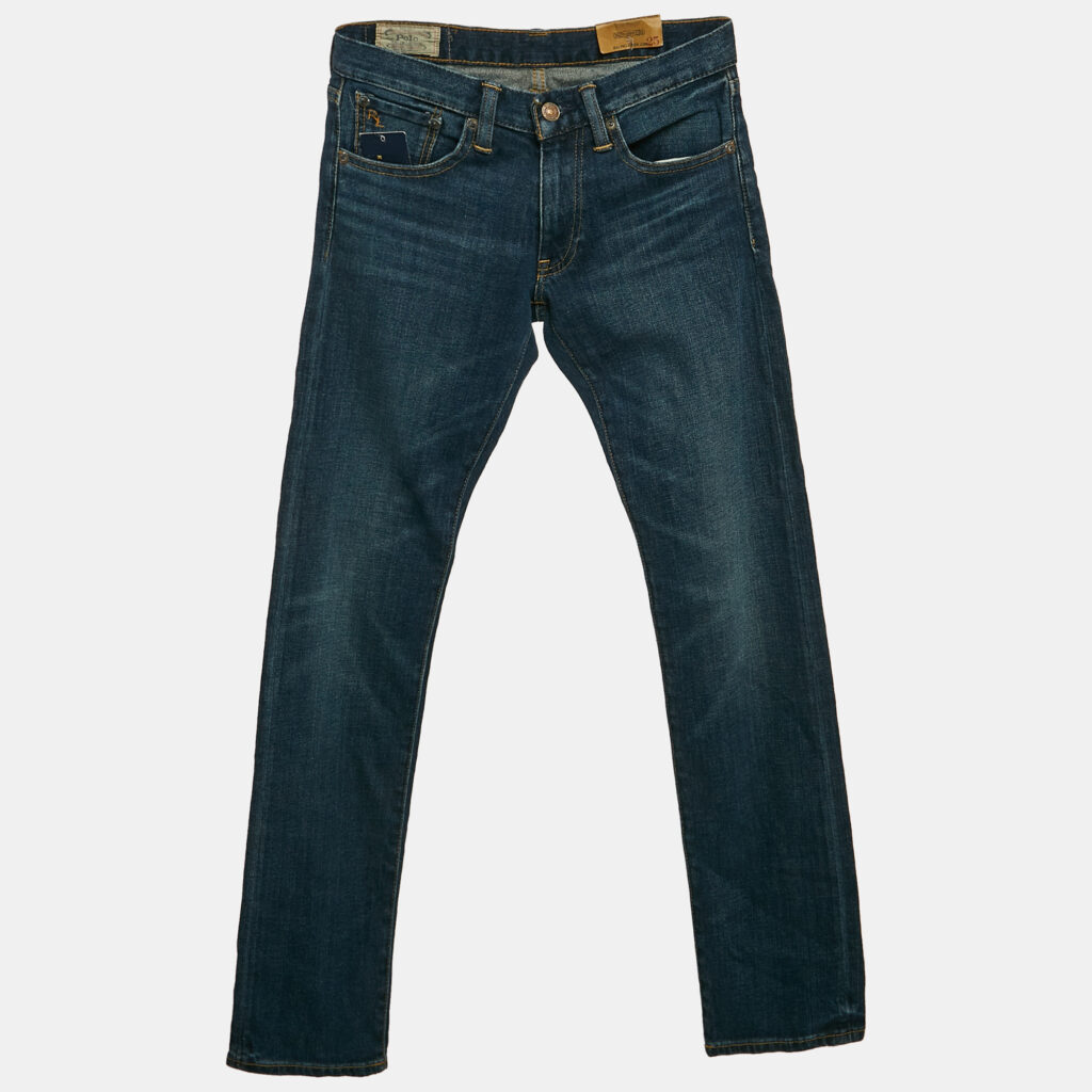 Polo Ralph Lauren Blue Denim Slim Fit Straight Leg Jeans S Waist 24"