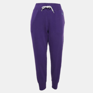 Polo Ralph Lauren Purple Cotton Blend Knit Trackpants M