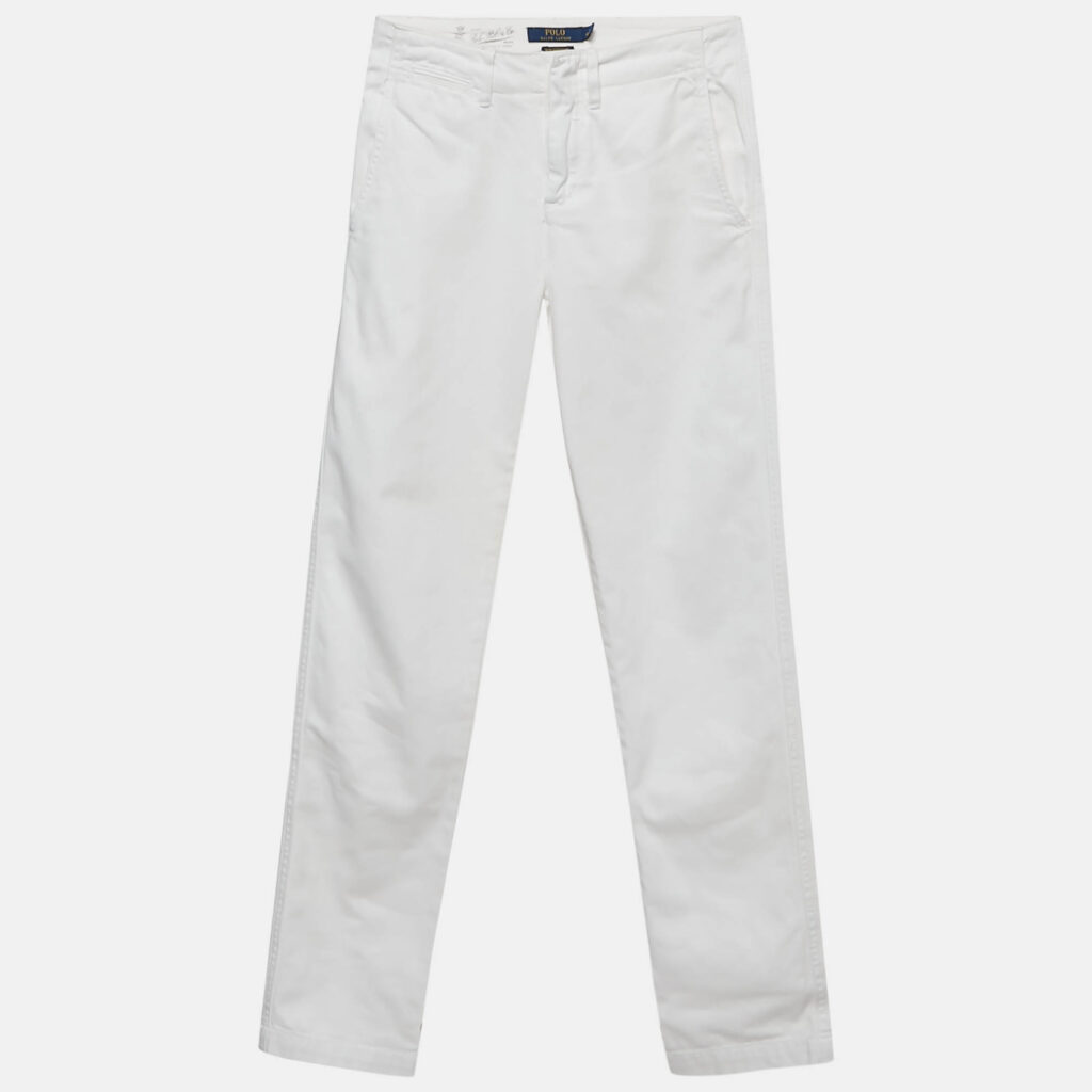Polo Ralph Lauren White Denim Quin Boyfriend Jeans XS Waist 28"