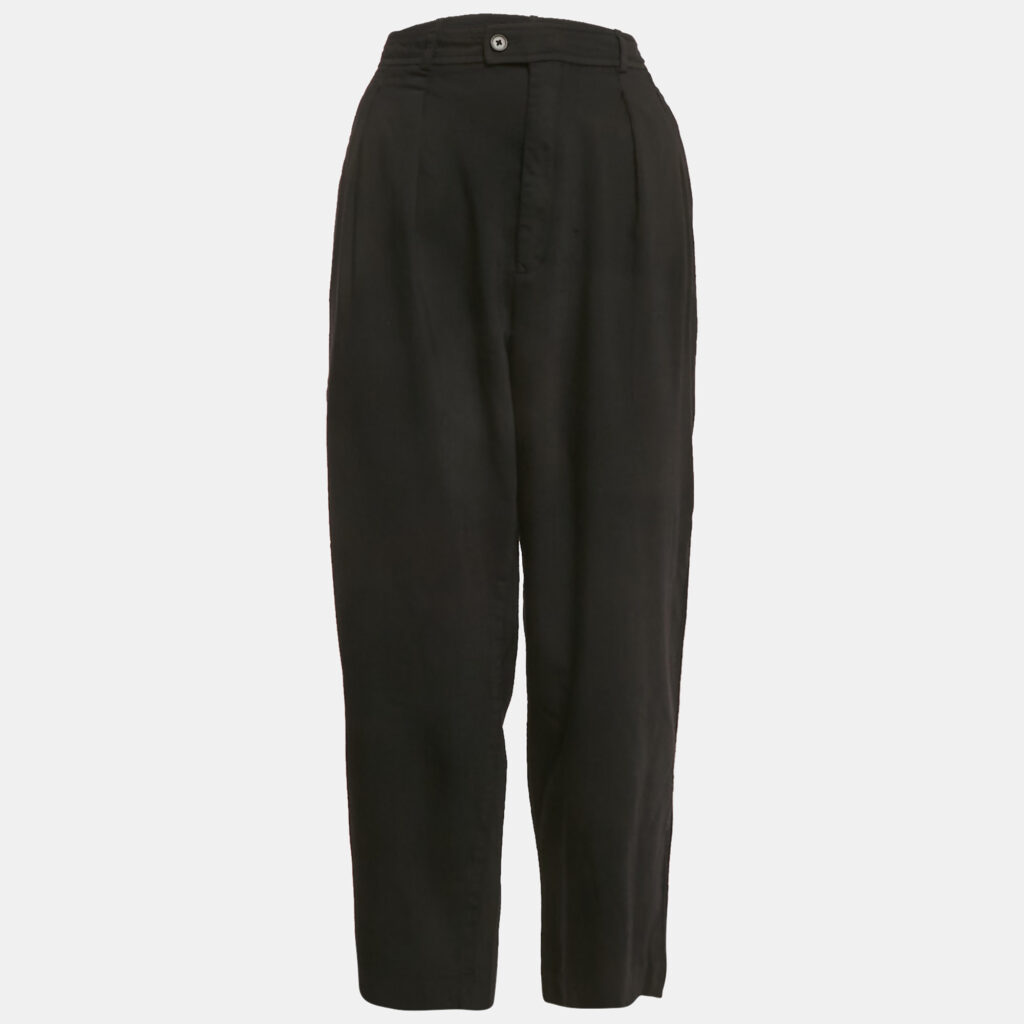 luxury-women-polo-ralph-lauren-used-clothes-p1163878-006 Polo Ralph Lauren Black Wool Blend Pleated Trousers M