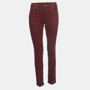 Polo Ralph Lauren Burgundy Cotton Skinny Pants L