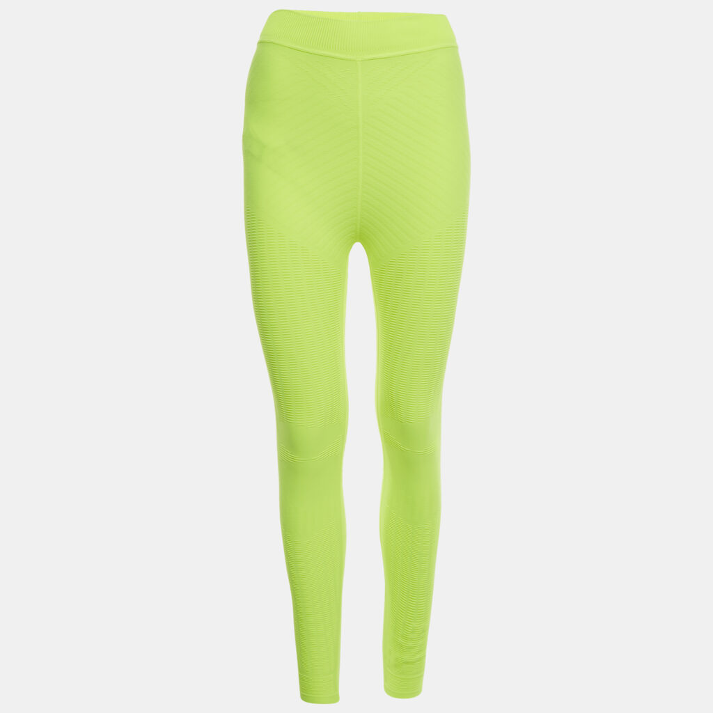 luxury-women-prada-sport-used-clothes-p1143098-005 Prada Sport Neon Green Textured Jersey Leggings S/M