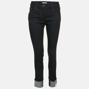 Prada Navy Blue Denim Skinny Jeans S Waist 25"