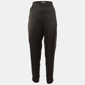 Prada Black Satin Trousers M