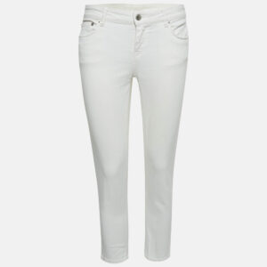 Prada White Denim Contour Fit Jeans M Waist 27"