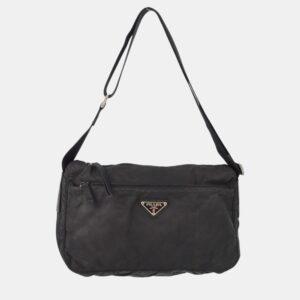 Prada Black Nylon Shoulder Bag