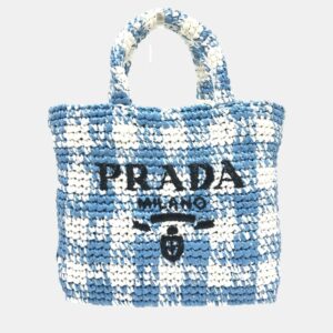 Prada Leather Brown Triangle Tote Bag
