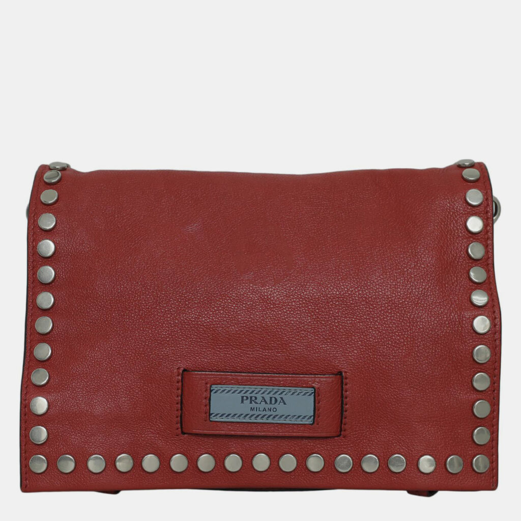 Prada Glace Calf Etiquette Crossbody Bag