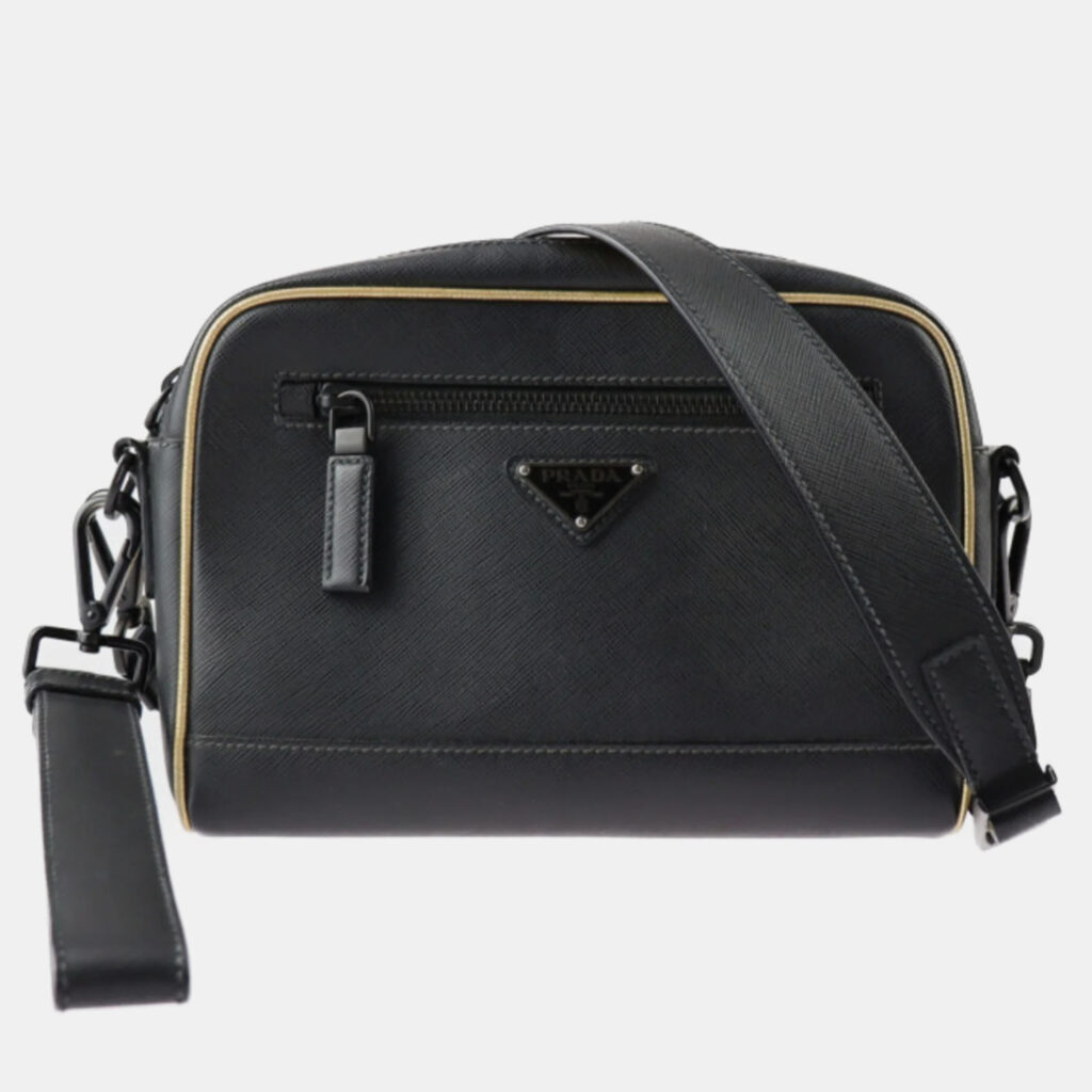 luxury-women-prada-used-handbags-p935478-010 Prada Black Leather Travel shoulder bag