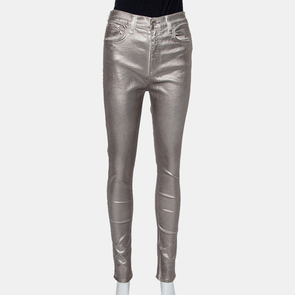 luxury-women-rag-bone-new-clothes-p421595-008 Rag & Bone Metallic Denim Skinny Fit Jeans M