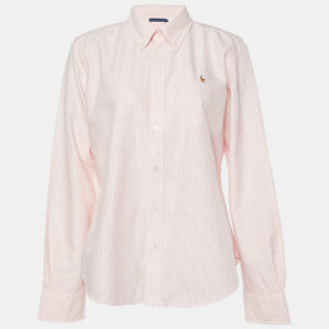 Ralph Lauren Pink Pinstripe Buttoned Down Shirt XL