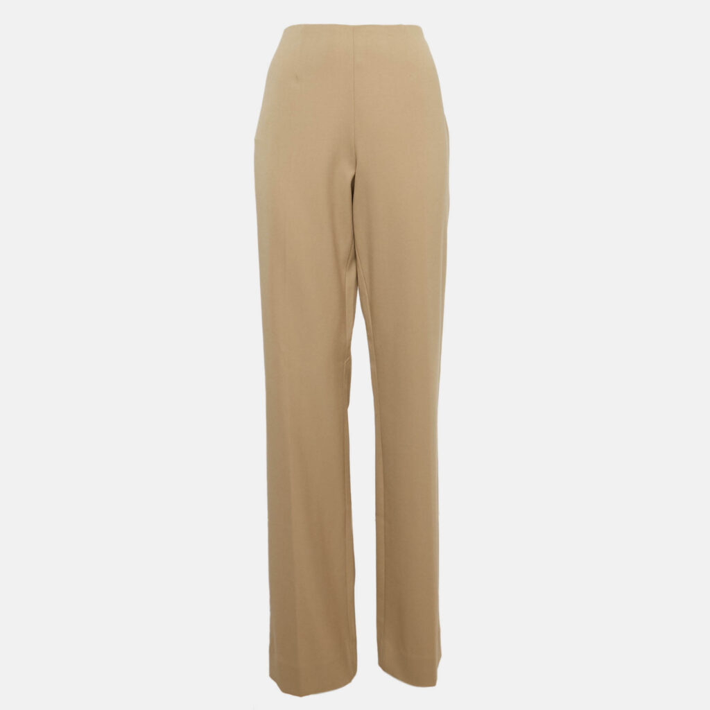 luxury-women-ralph-lauren-used-clothes-p1083505-002 Ralph Lauren Beige Stretch Wool Straight Leg Trousers L