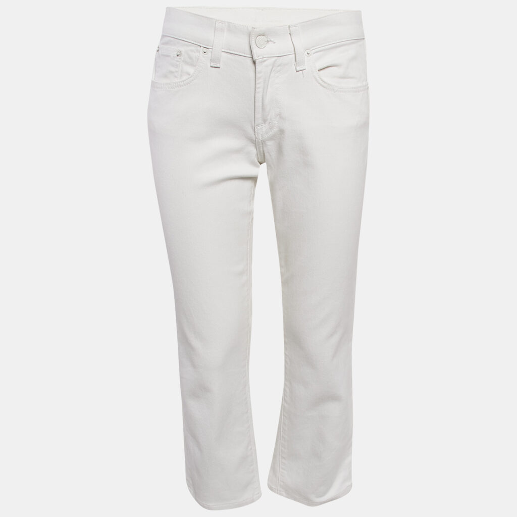 Ralph Lauren Black Label White Logo Embroidered Denim Jeans M Waist 28"
