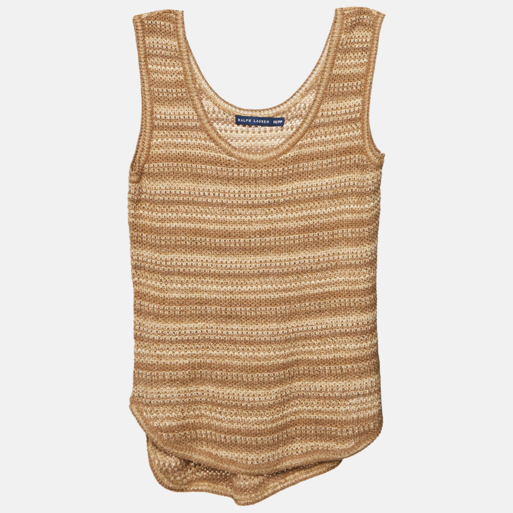 luxury-women-ralph-lauren-used-clothes-p1158401-001 Ralph Lauren Brown Crochet Tank Top XS