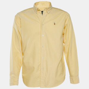 Ralph Lauren Yellow Cotton Button Front Shirt XXXL
